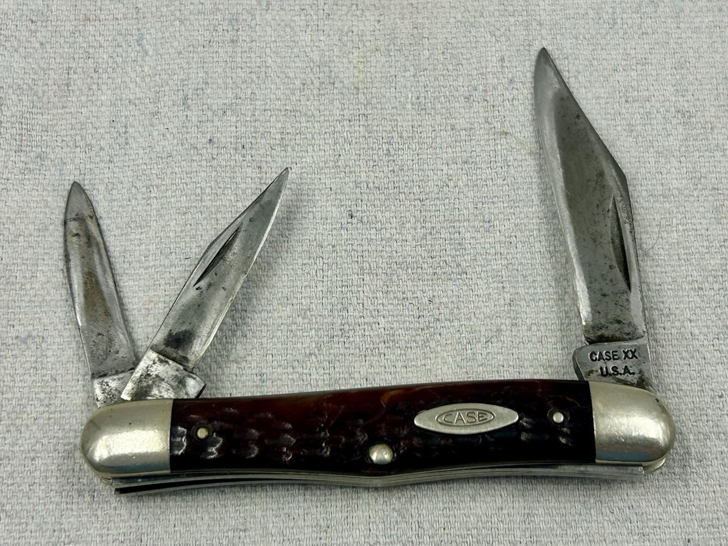 1965-1969 Case Whittler - Red Jigged Bone - Vintage