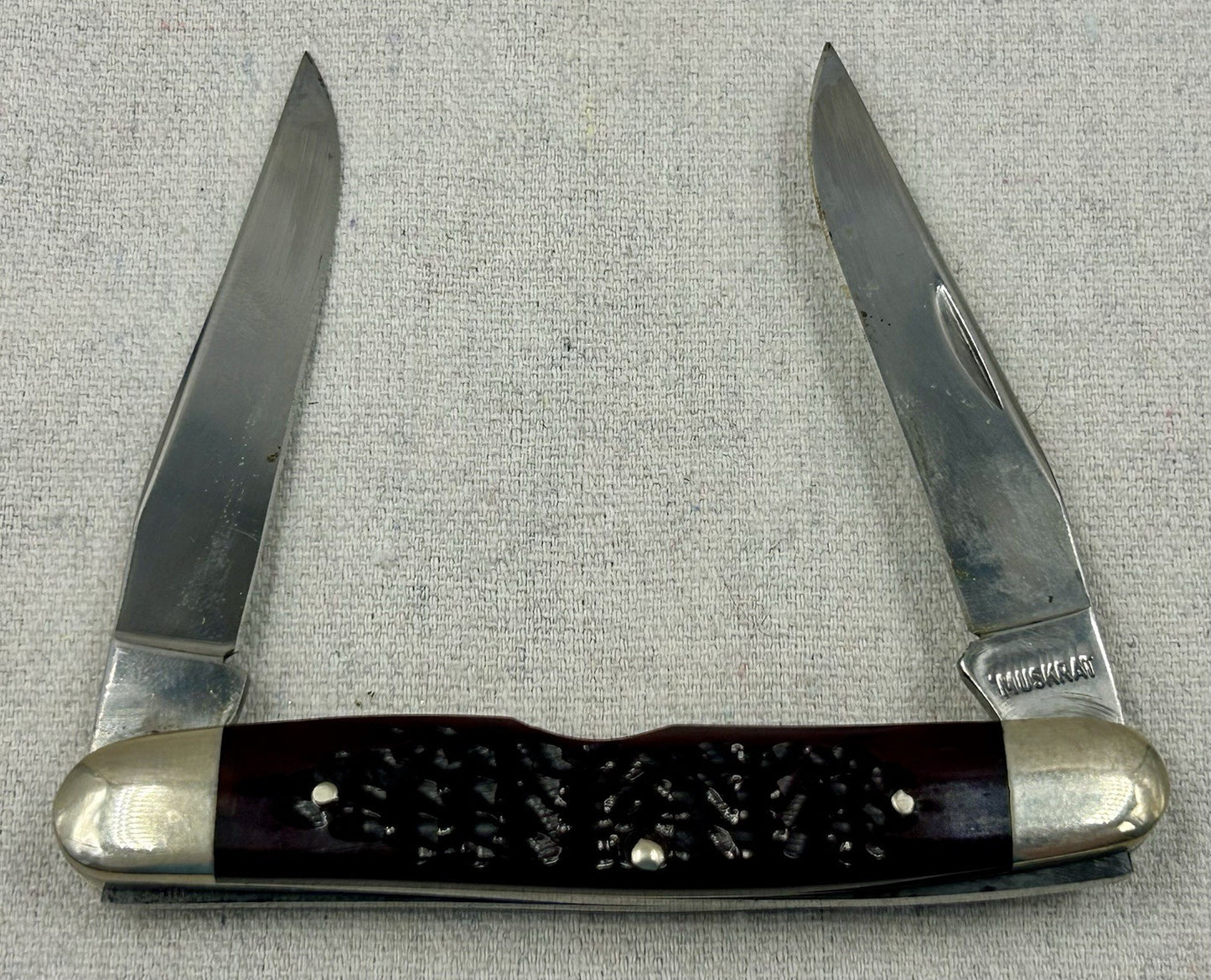 1975 Case Muskrat - 5 Dot - BEAUTIFUL Jigged None Handle