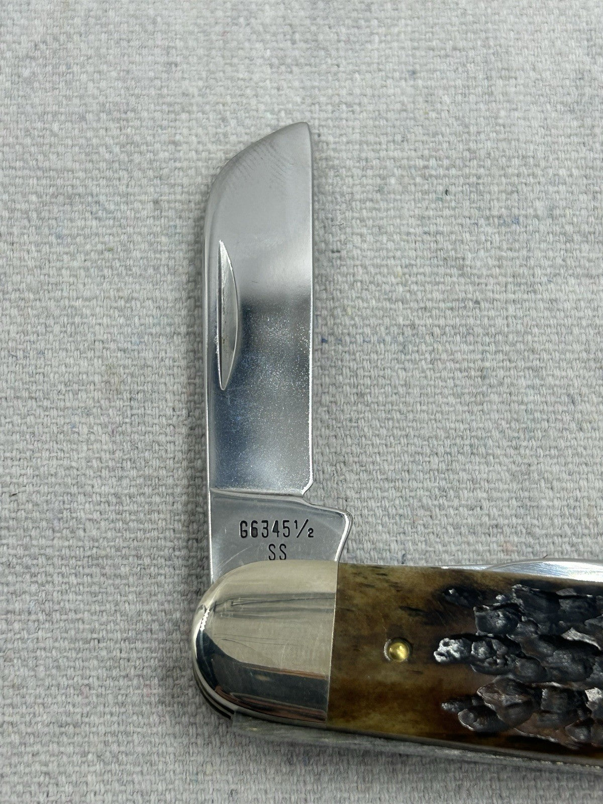 LOOK AT THE HANDLES - 1987 CASE CIGAR STOCKMAN NKCA KNIFE G6345 1/2 SS - MINT