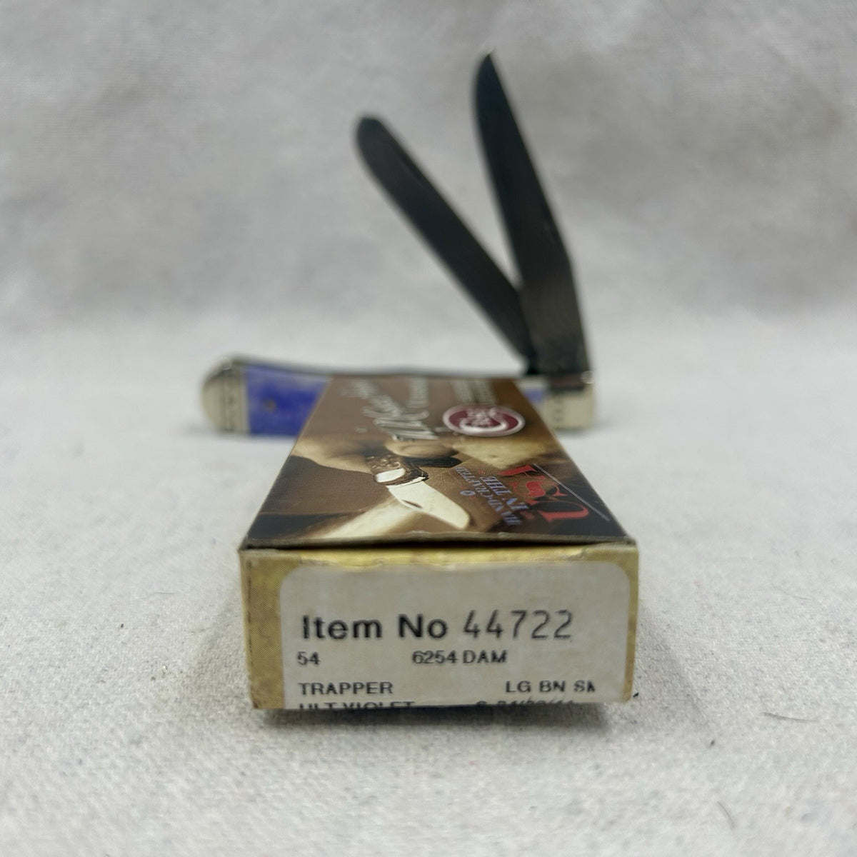 Case Trapper 2011 - Smooth Ultra Violet Bone Damascus - Orig Box - Very Rare 🔥