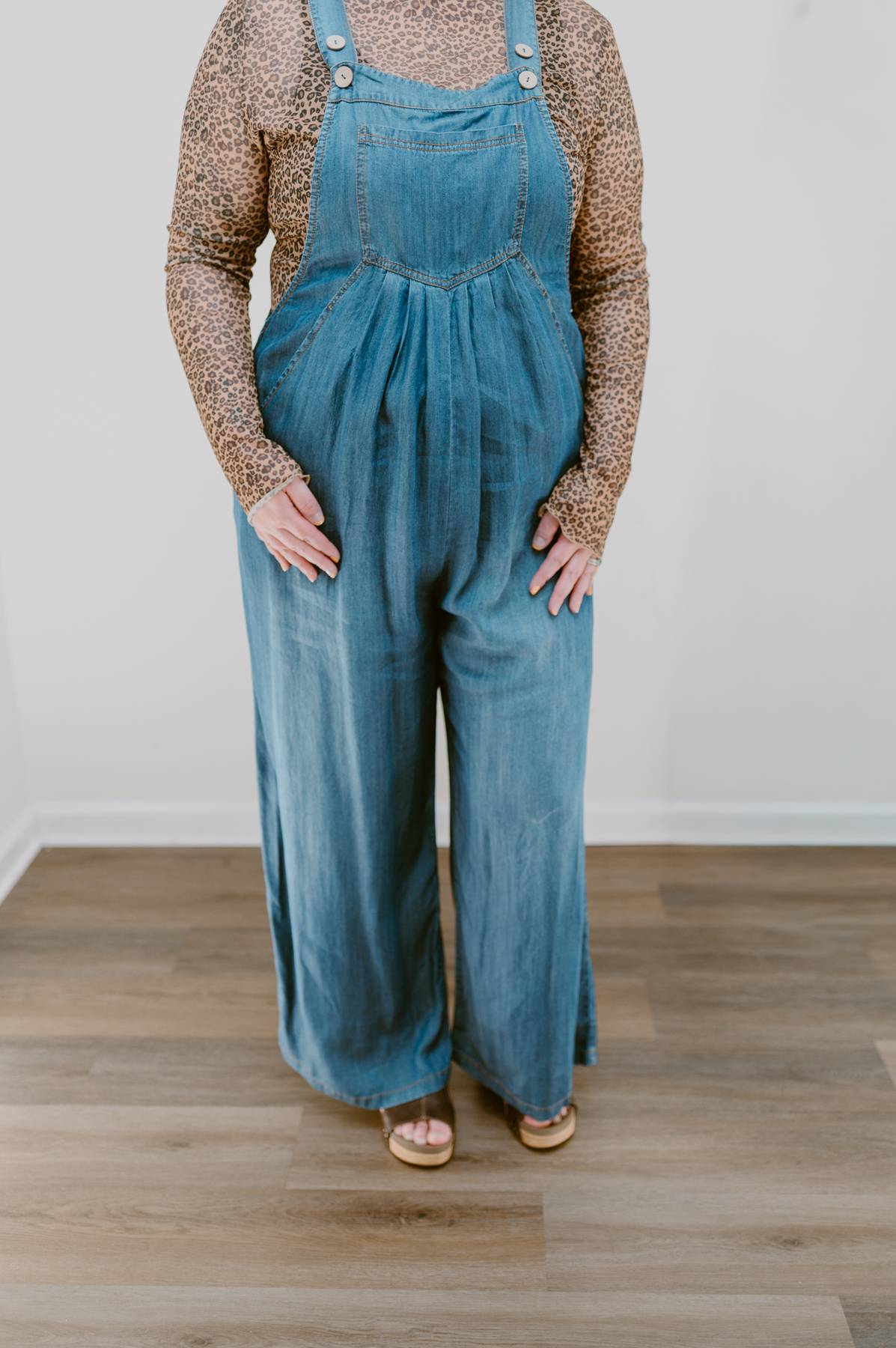 The Emery Washed Chambray Overall | Dark Denim