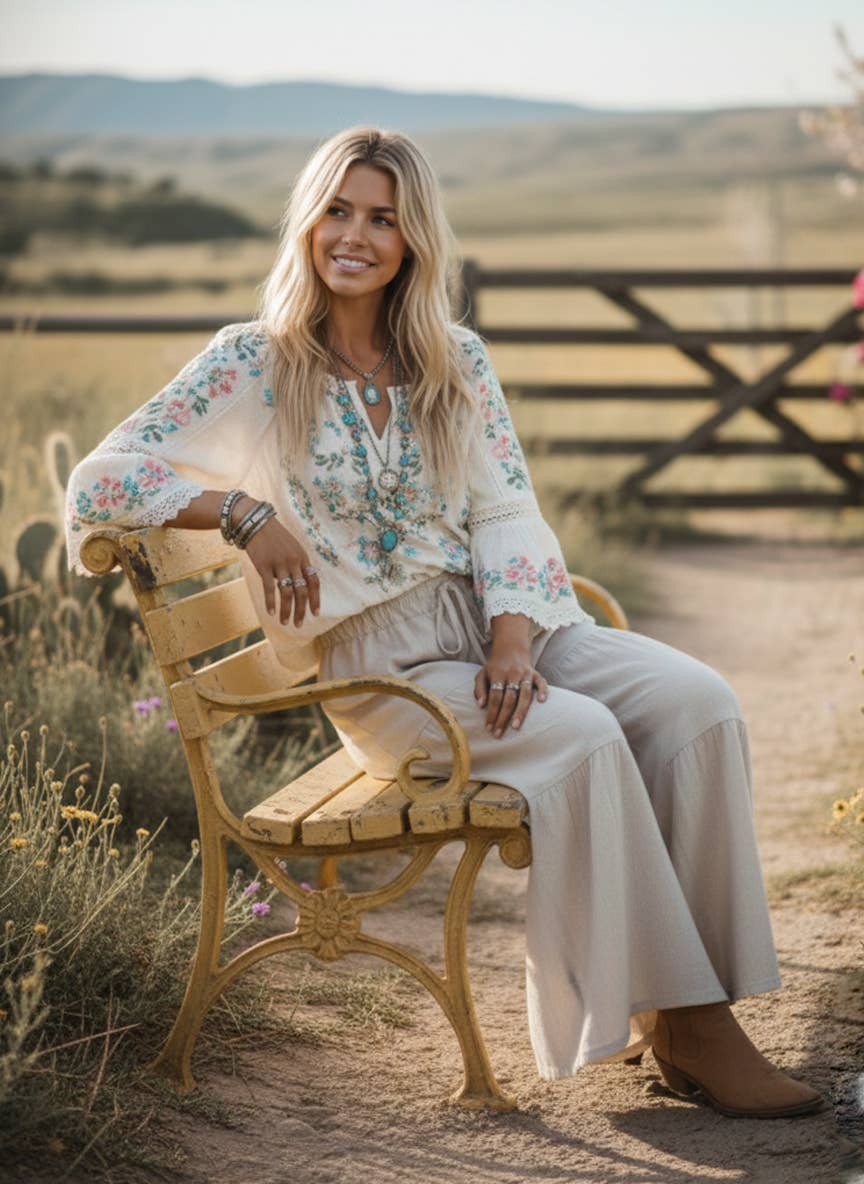 The Free Spirit Tiered Palazzo Pants | Black