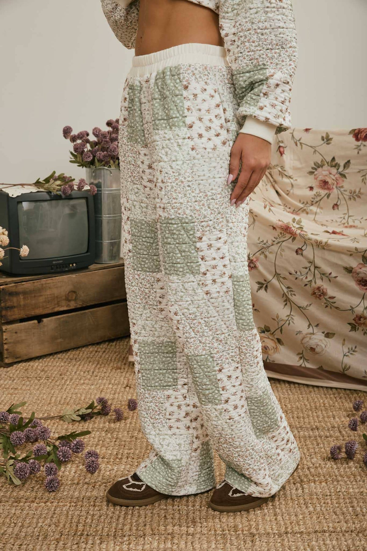 Heirloom Garden Quilted Pants