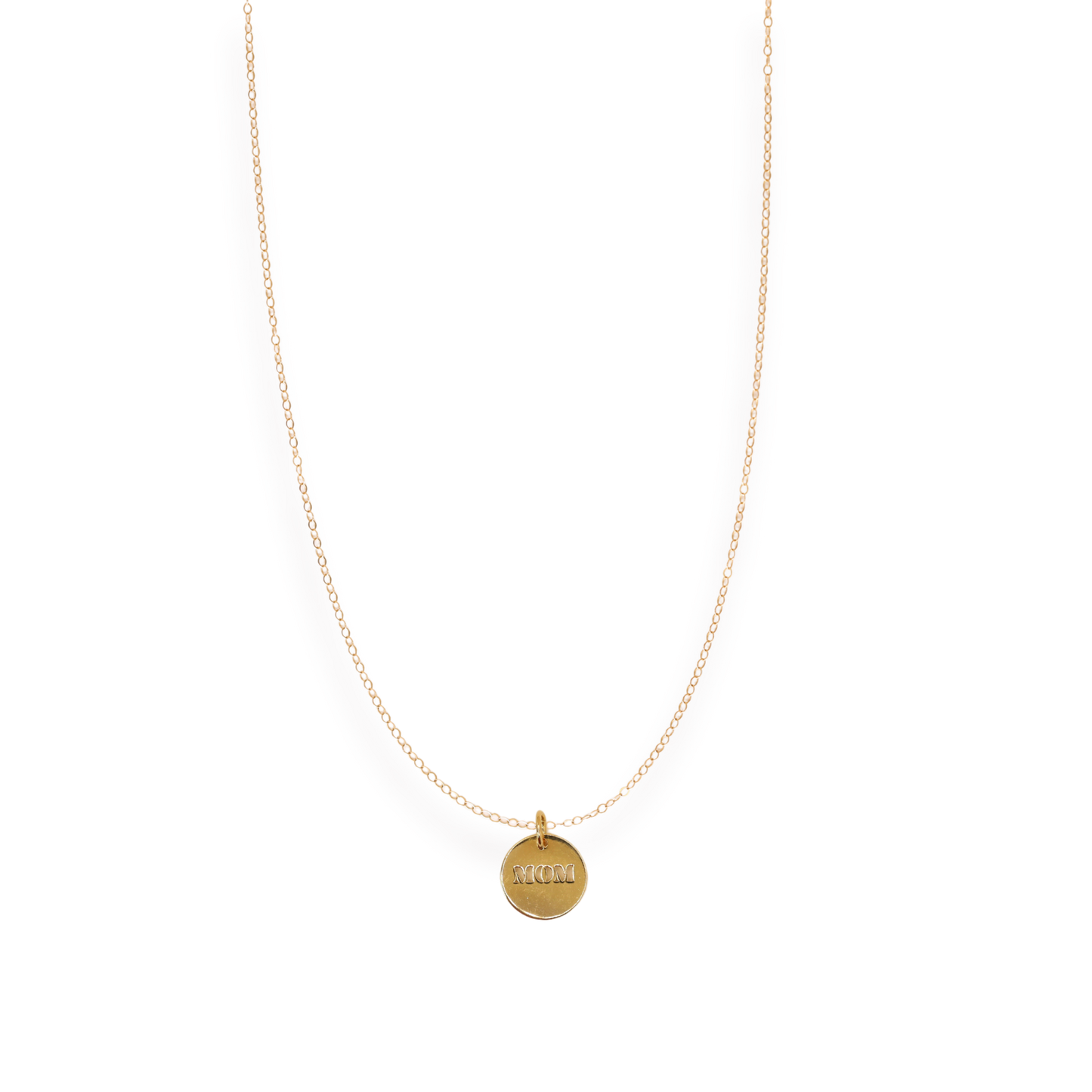 Mom Charm Necklace | Gold