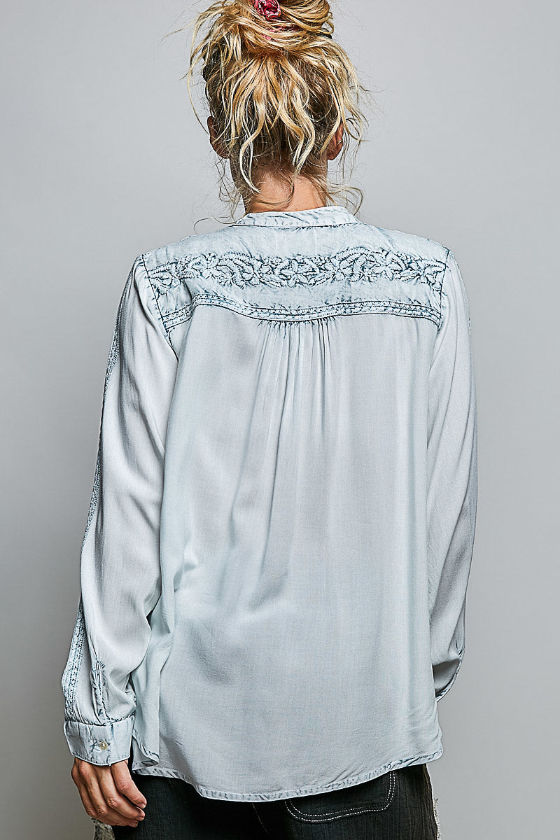 The Eloise Embroidered Blouse
