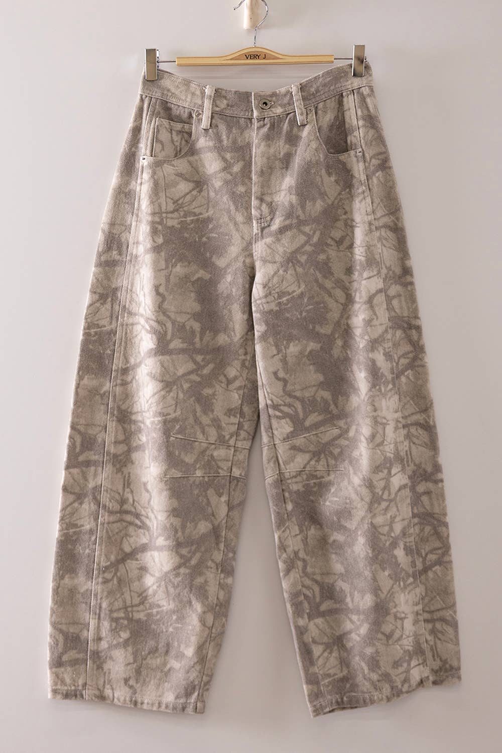Speckled Drift Barrel Jeans | Charcoal