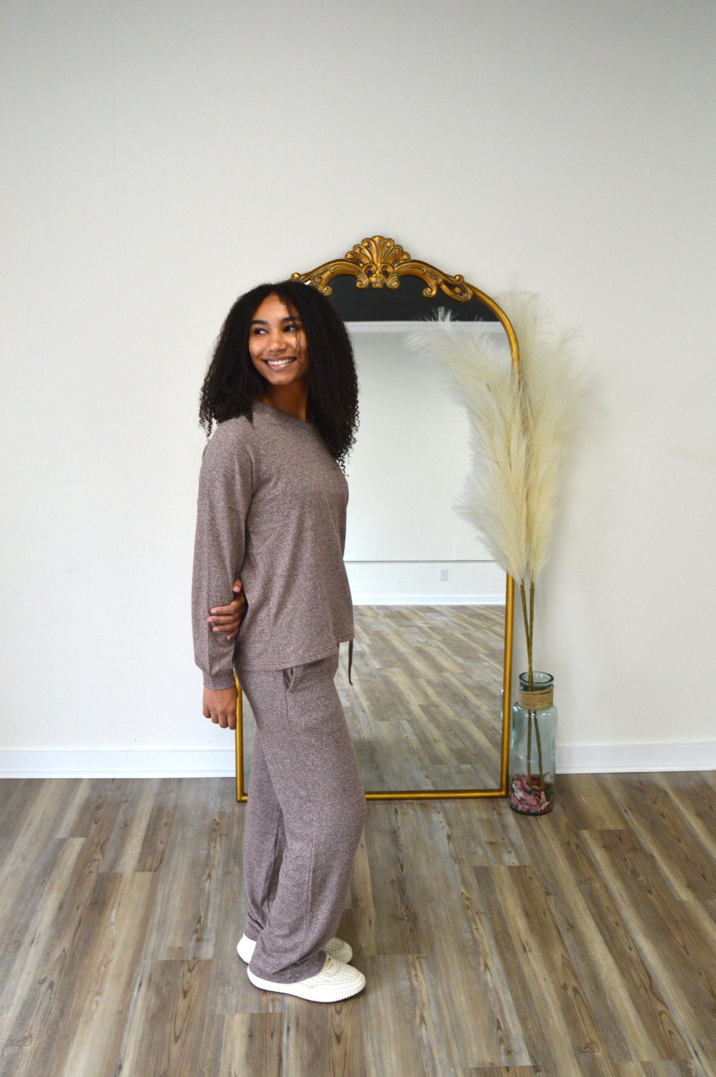 The Sunday Slowdown Lounge Set | Brown