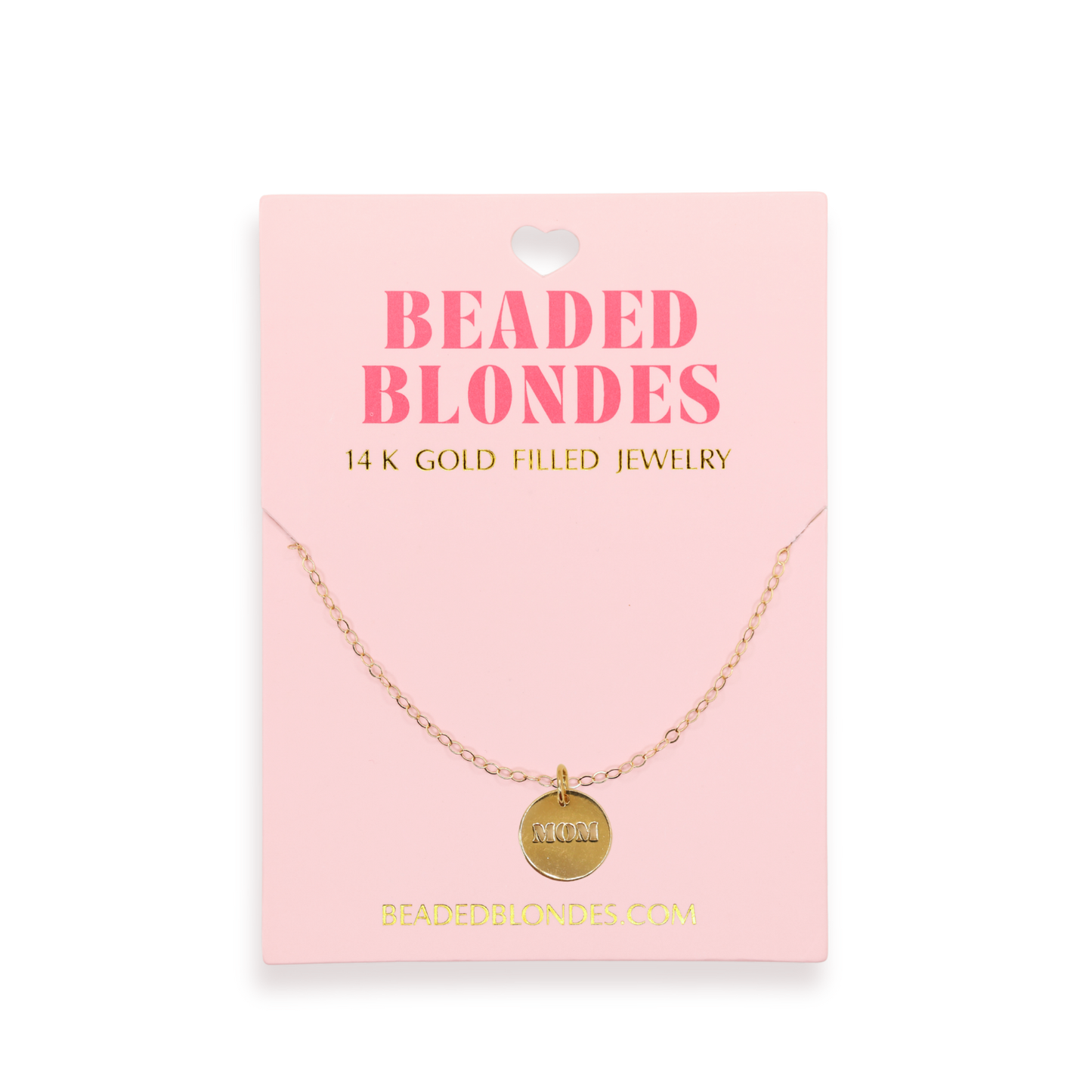 Mom Charm Necklace | Gold