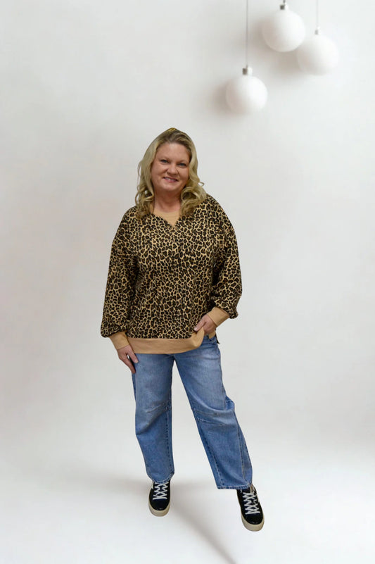 The Wildwood Knit Top | Leopard