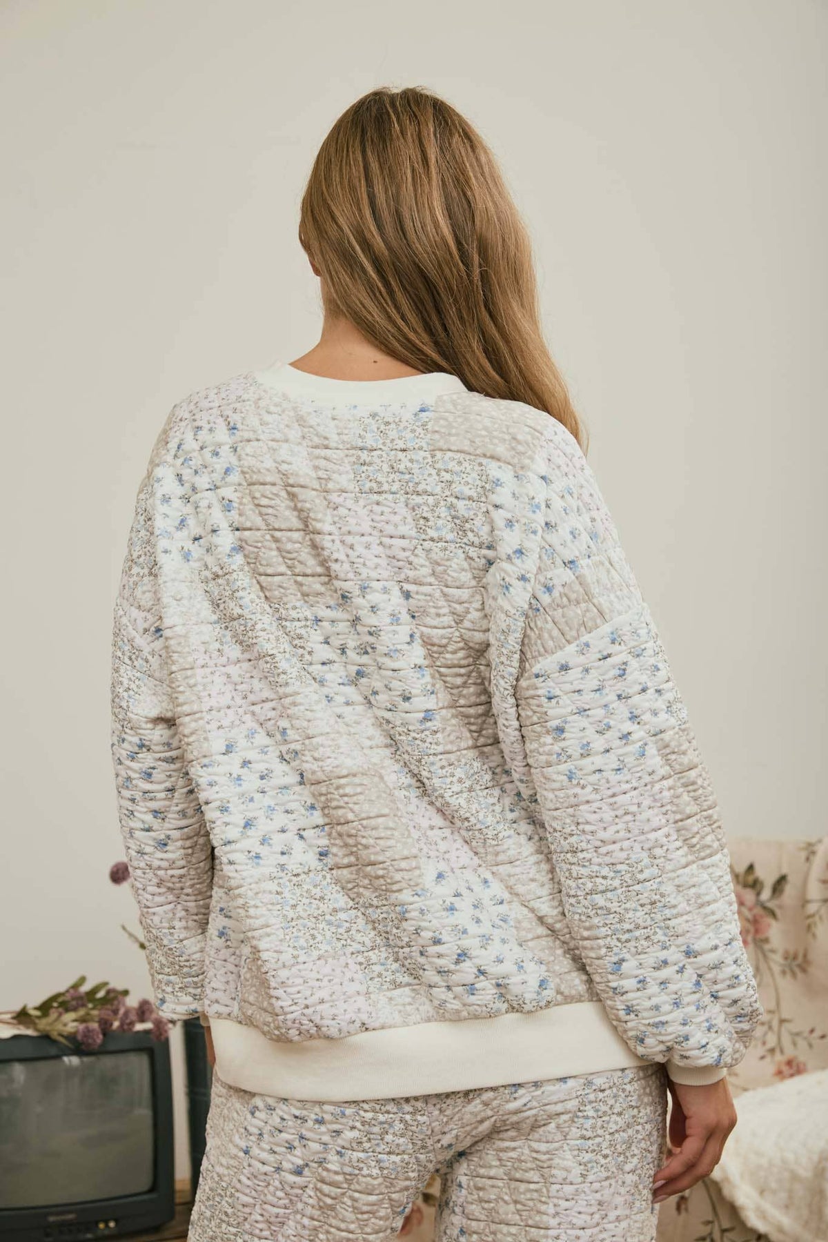 Heirloom Garden Quilted Pullover