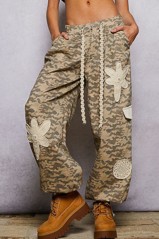 Blended Blooms Camo Joggers