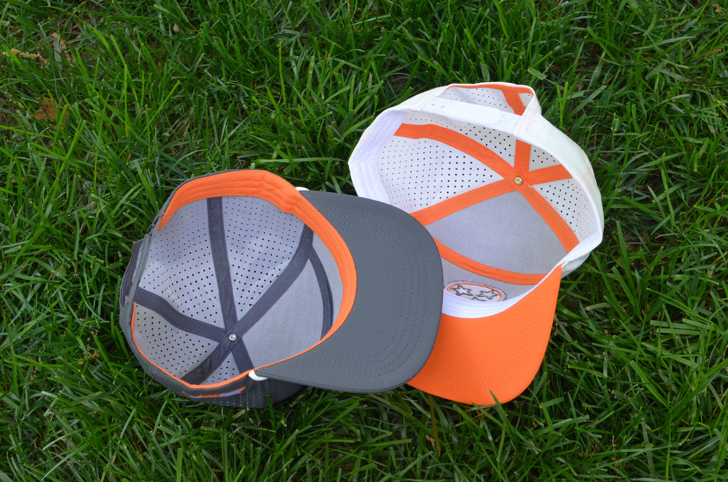 Tri-Star Two Tone Snapback Hat | Orange