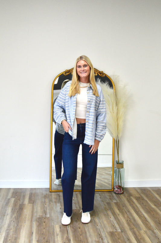 The Blue Ridge Woven Shacket