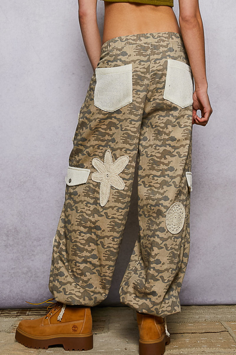 Blended Blooms Camo Joggers