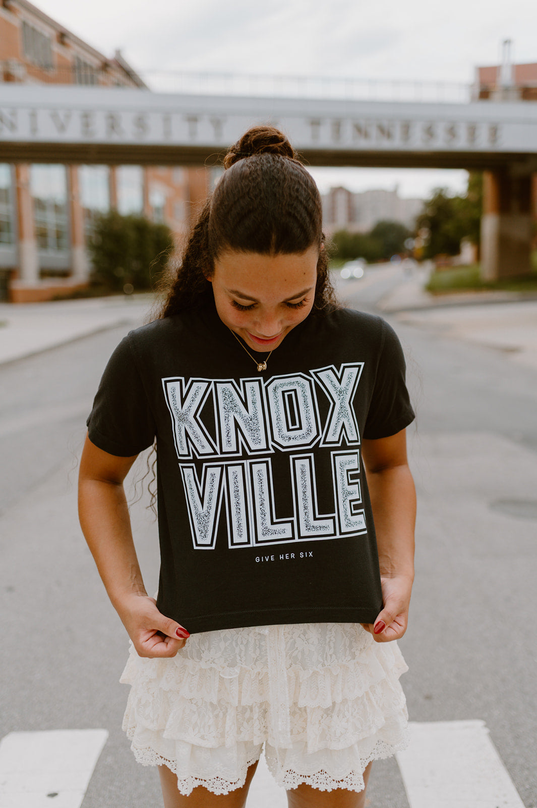 Knoxville Crop Tee | Black