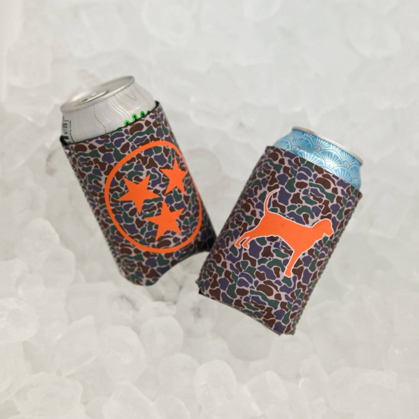 Camo Tri-Star Can Cooler