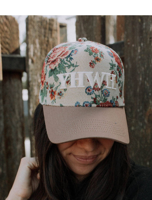 YHWH Floral Hat