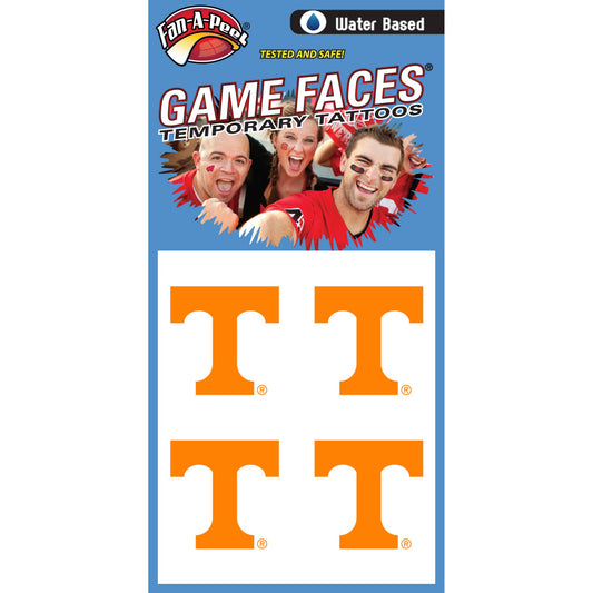 Tennessee Game Faces® Temporary Tattoos