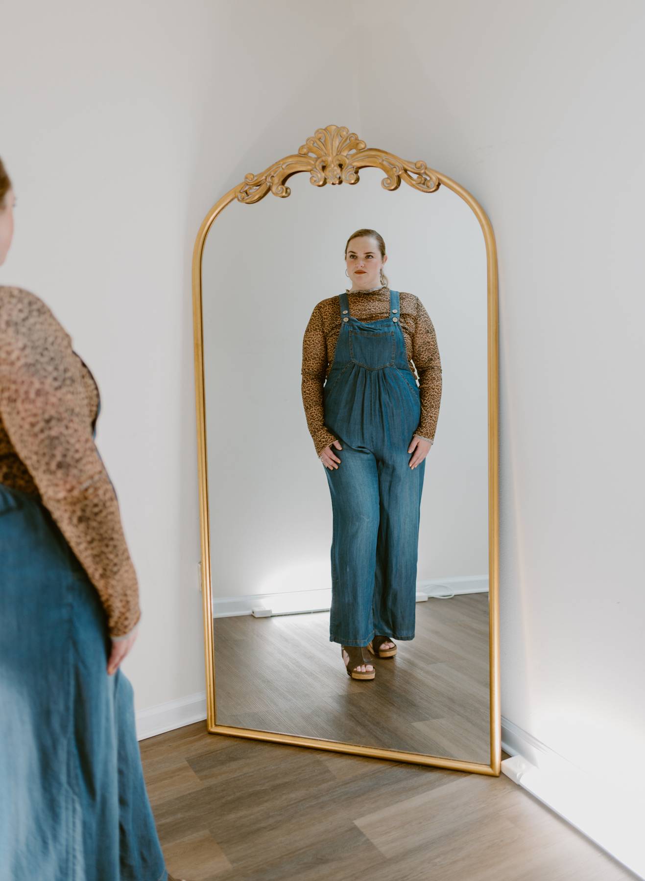 The Emery Washed Chambray Overall | Dark Denim