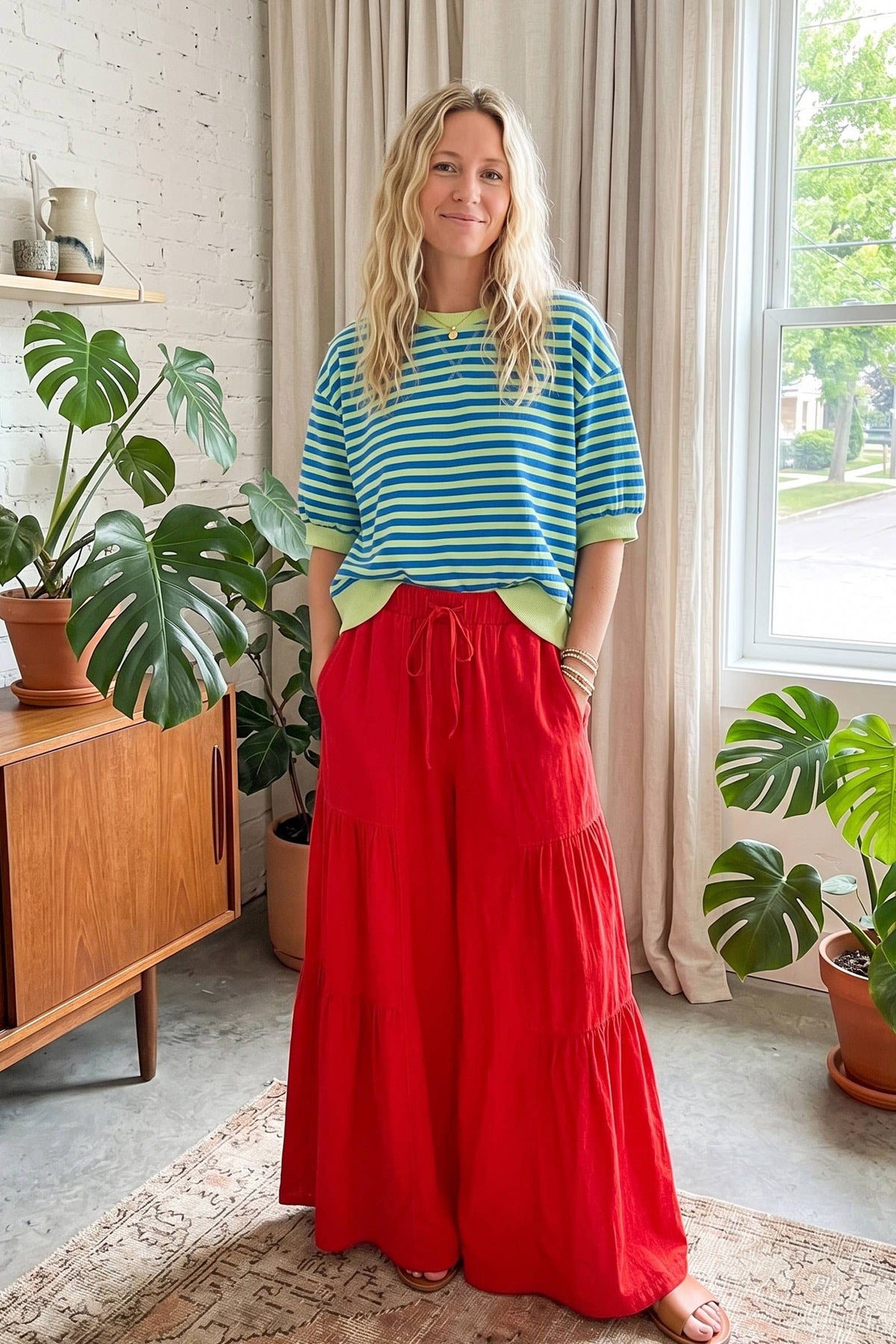 The Free Spirit Tiered Palazzo Pants | Black