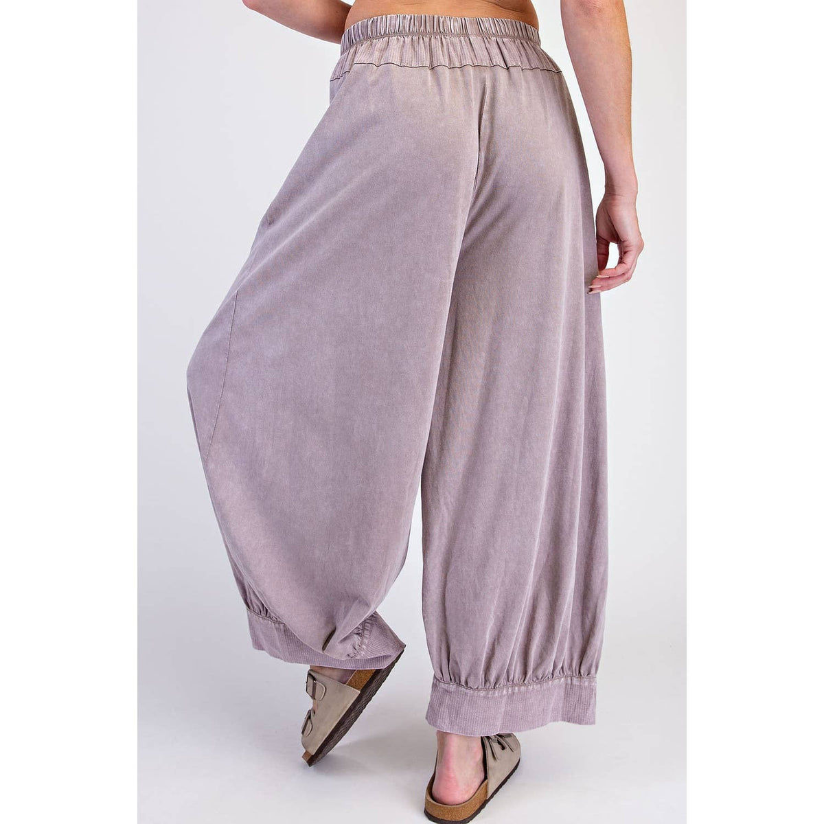 The Juniper Mineral-Washed Barrel Pants | Deep Jungle
