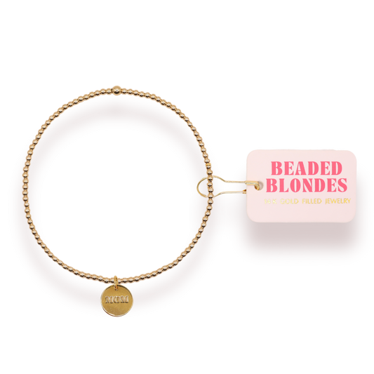 Mom Charm Bracelet | Gold