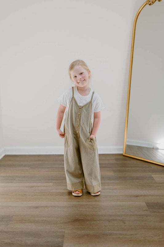 The Mini Easy Street Jumpsuit | Washed Sage