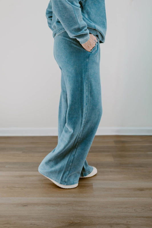 The Essential Luxe Corded Pants | Navy