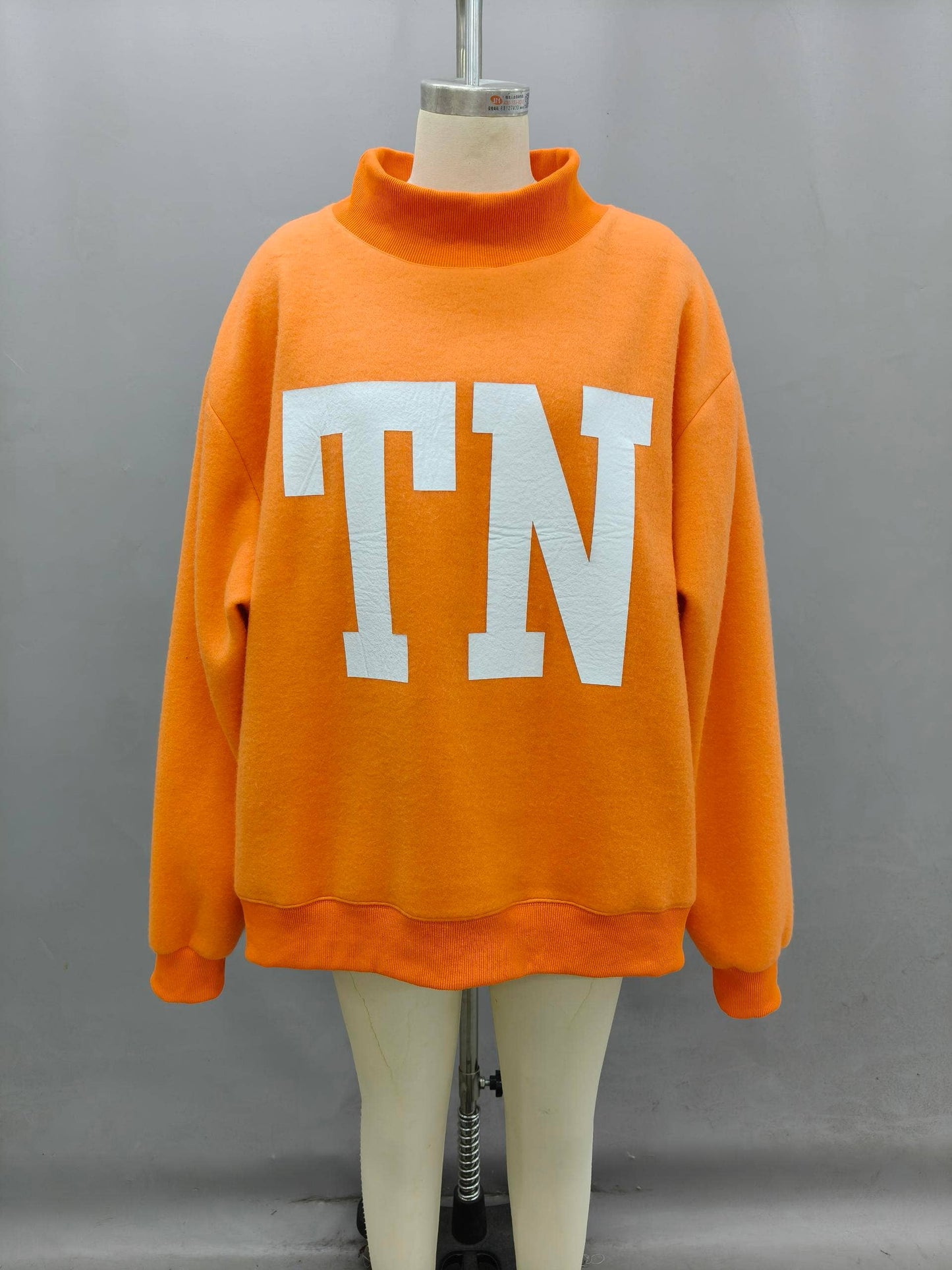 'TENNESSEE & TN' Reversible Mockneck Sweatshirt | Orange