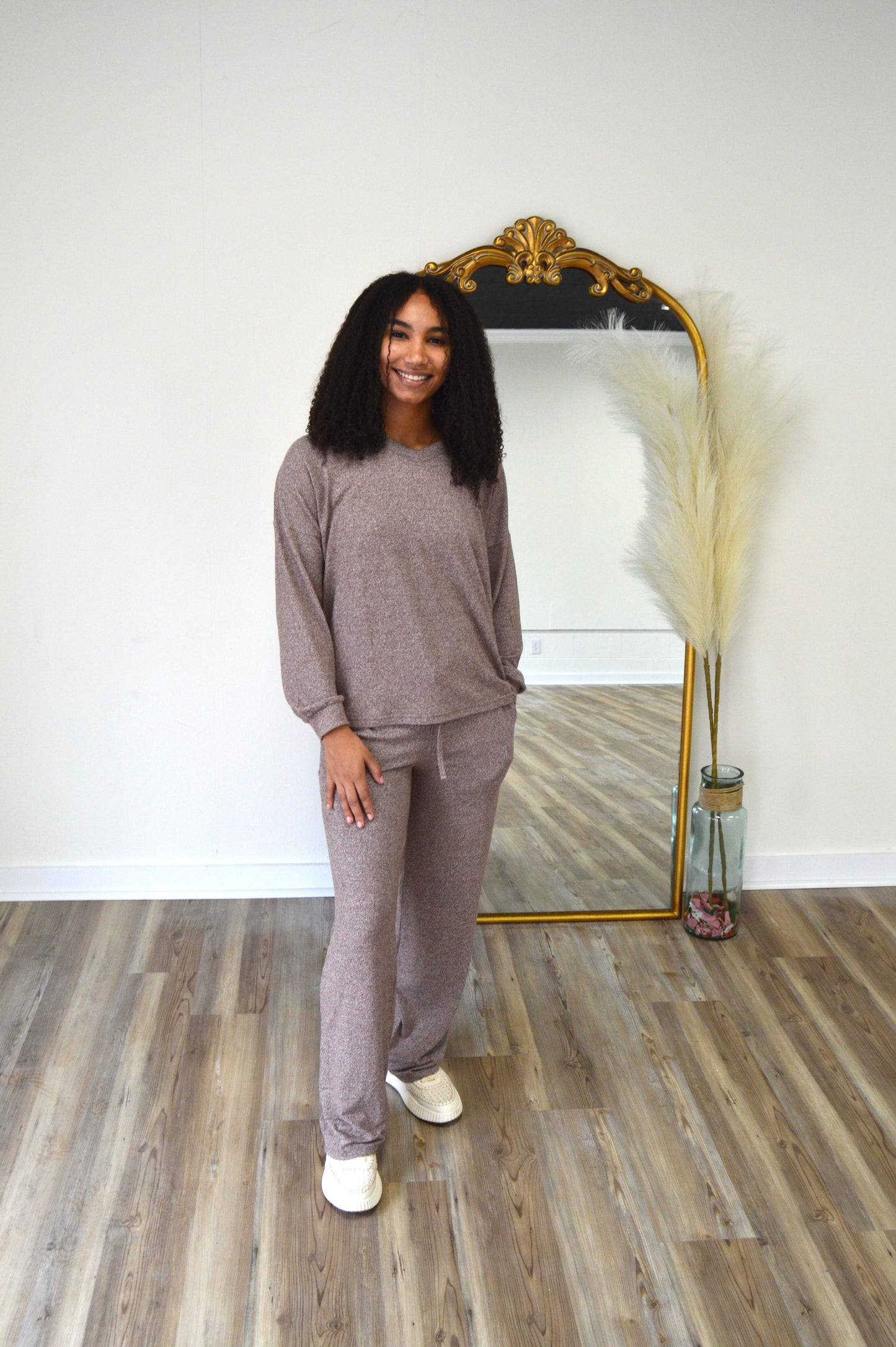 The Sunday Slowdown Lounge Set | Brown