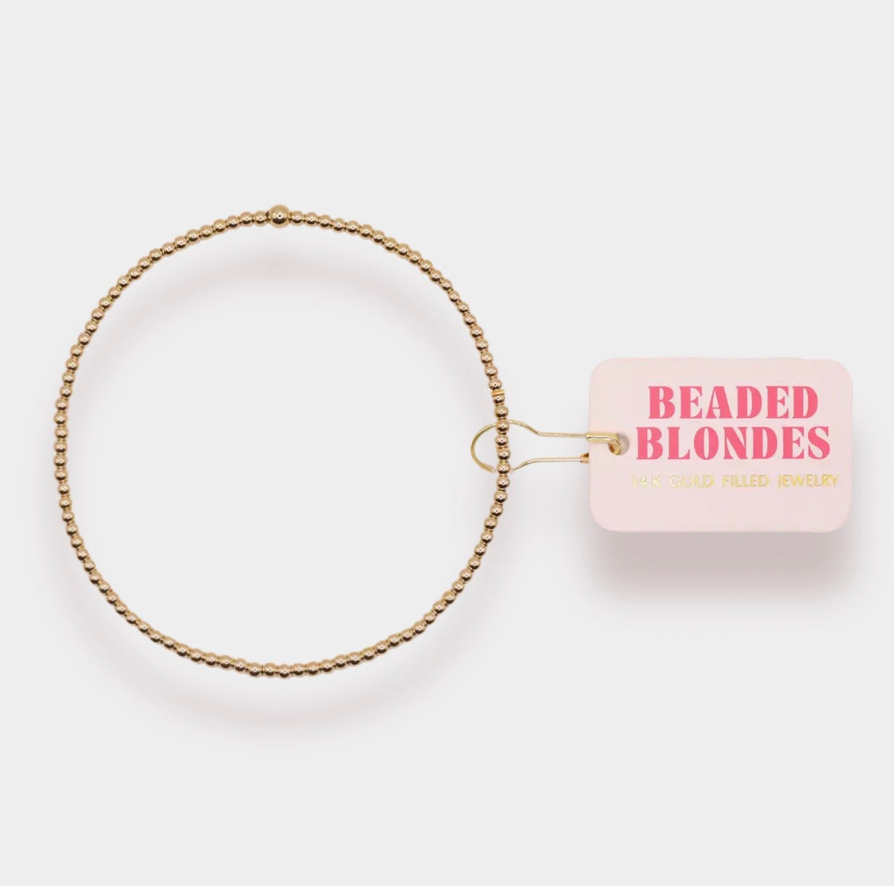 The 2mm Everyday Gold Beaded Bracelet