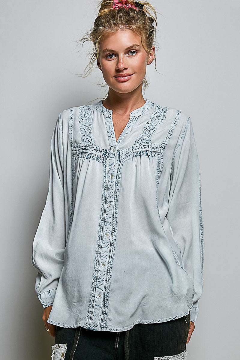 The Eloise Embroidered Blouse