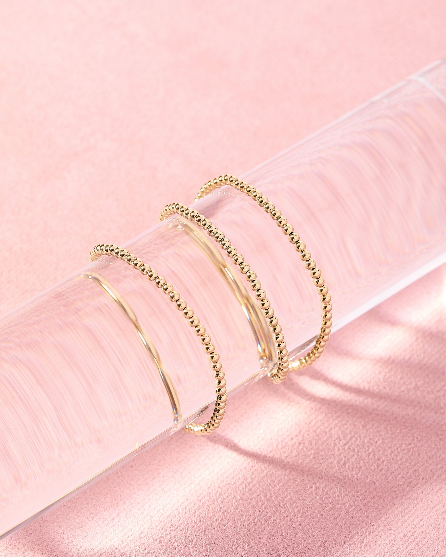 The 3mm Classic Gold Stack Bracelet