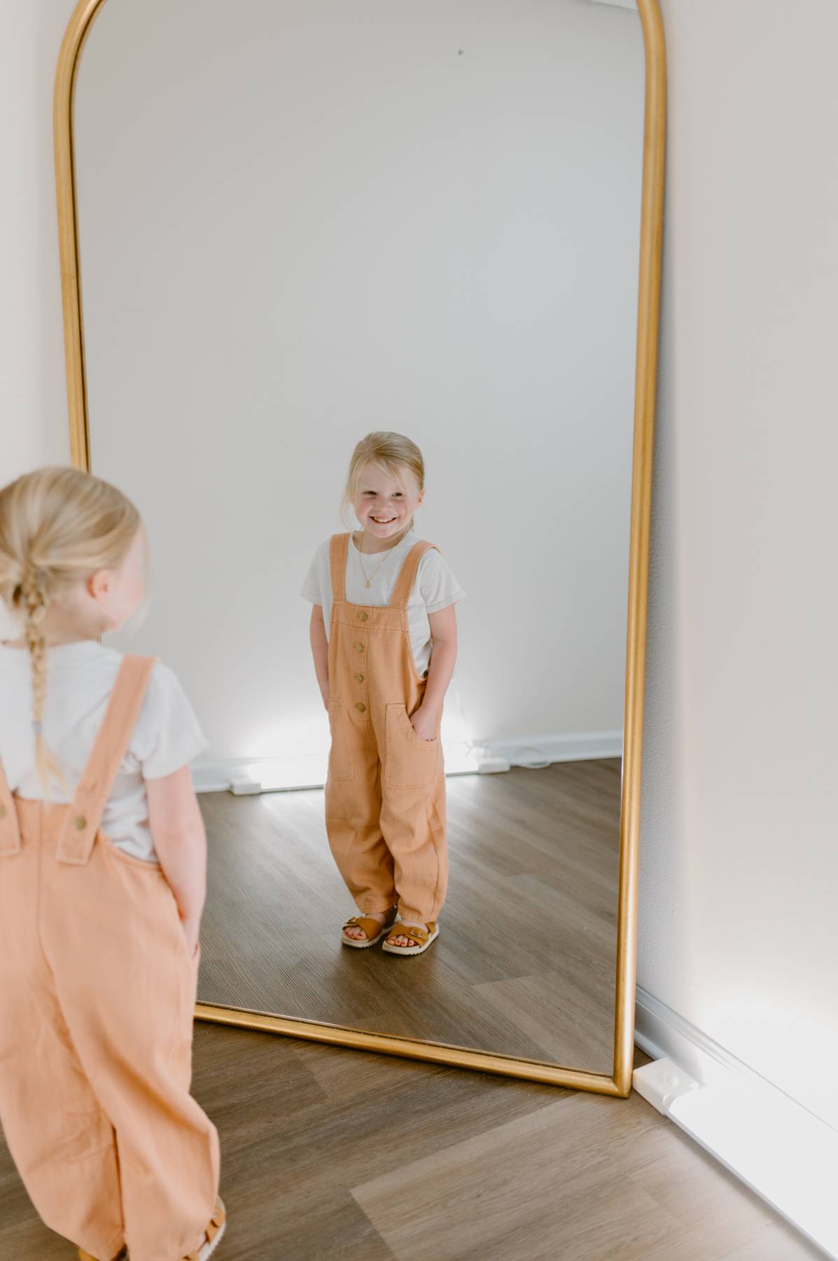 The Rosie Overalls - Kids | Washed Apricot
