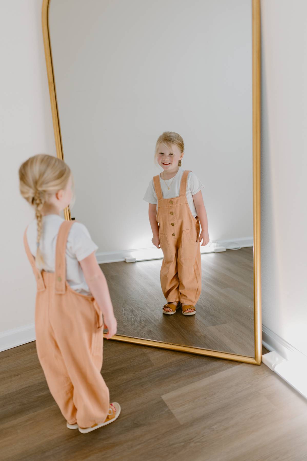 The Rosie Overalls - Kids | Washed Apricot