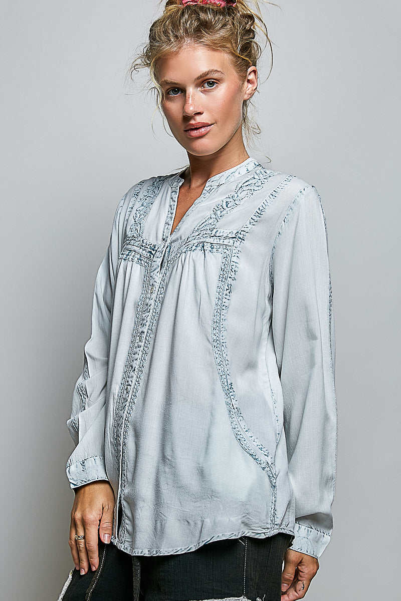 The Eloise Embroidered Blouse