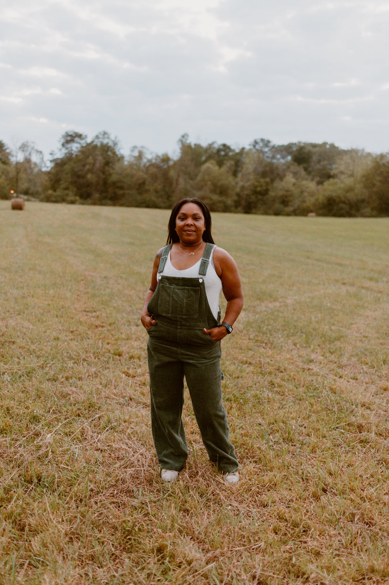 Forest Corduroy Overalls