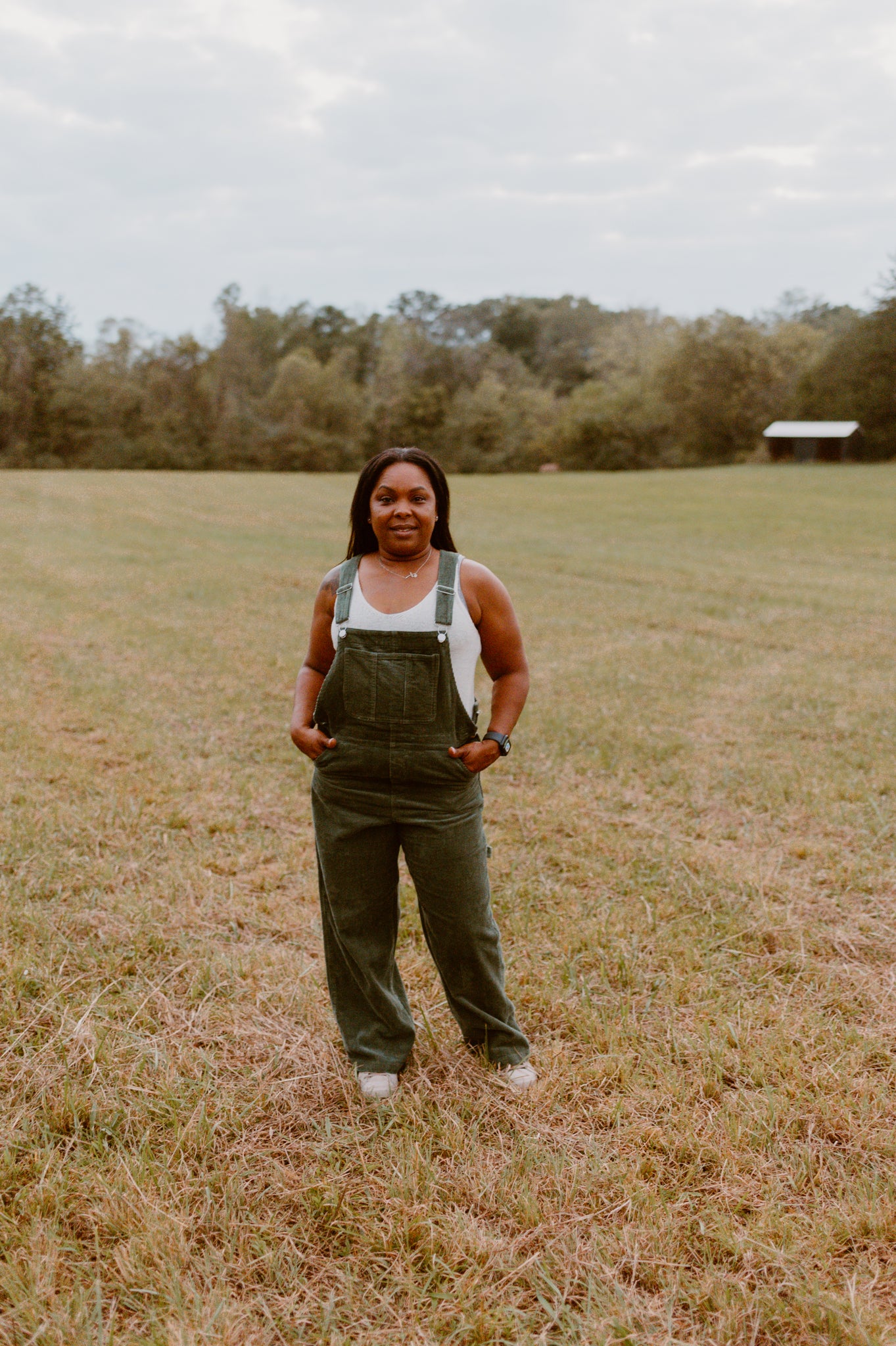 Forest Corduroy Overalls