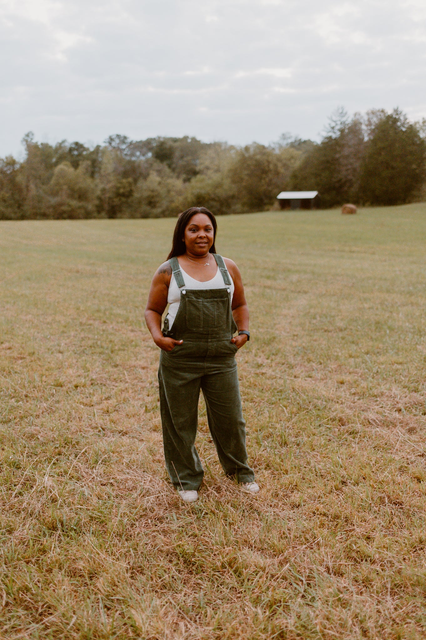 Forest Corduroy Overalls