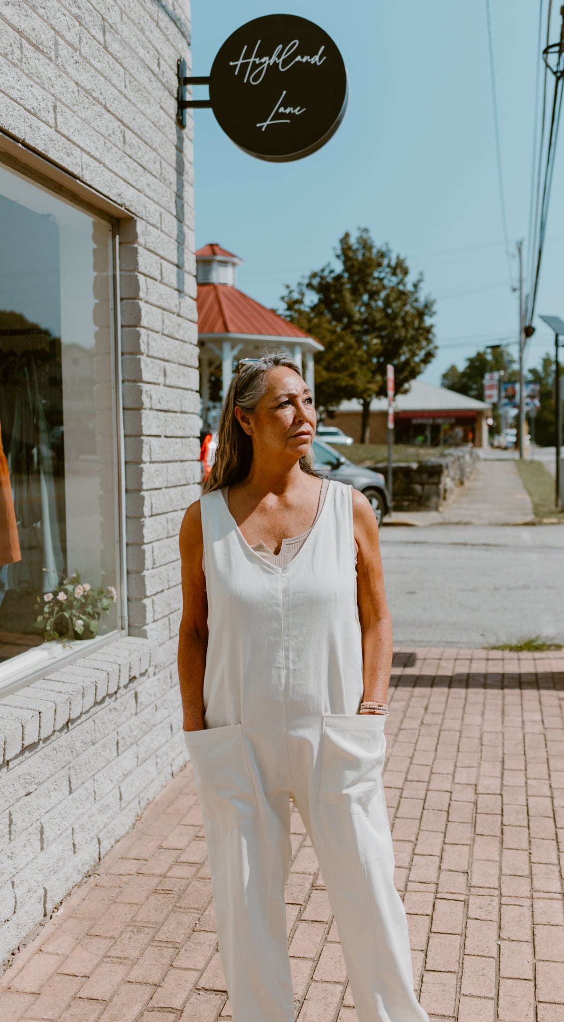 High Roller Jumpsuit-Cream