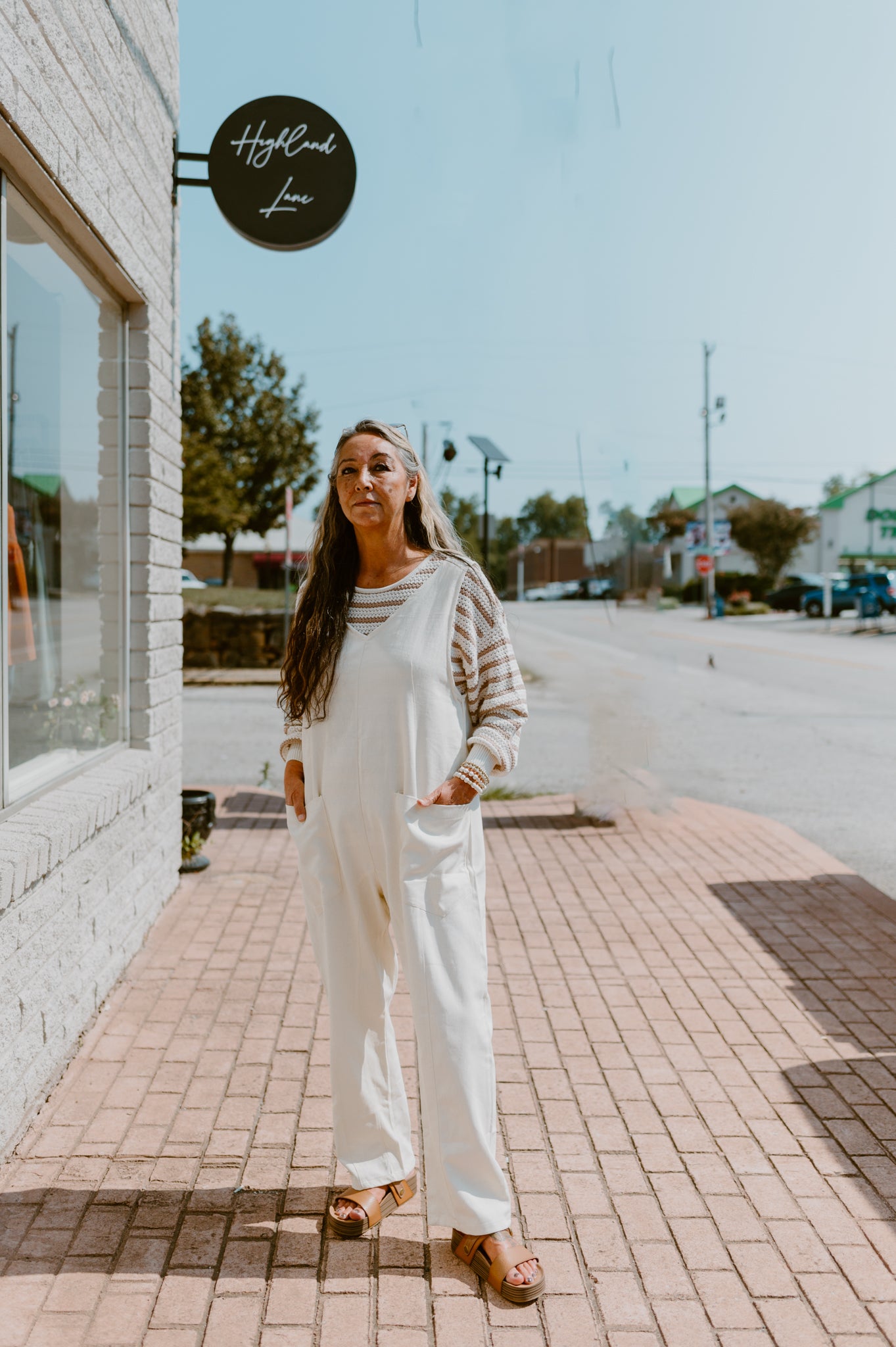 High Roller Jumpsuit-Cream