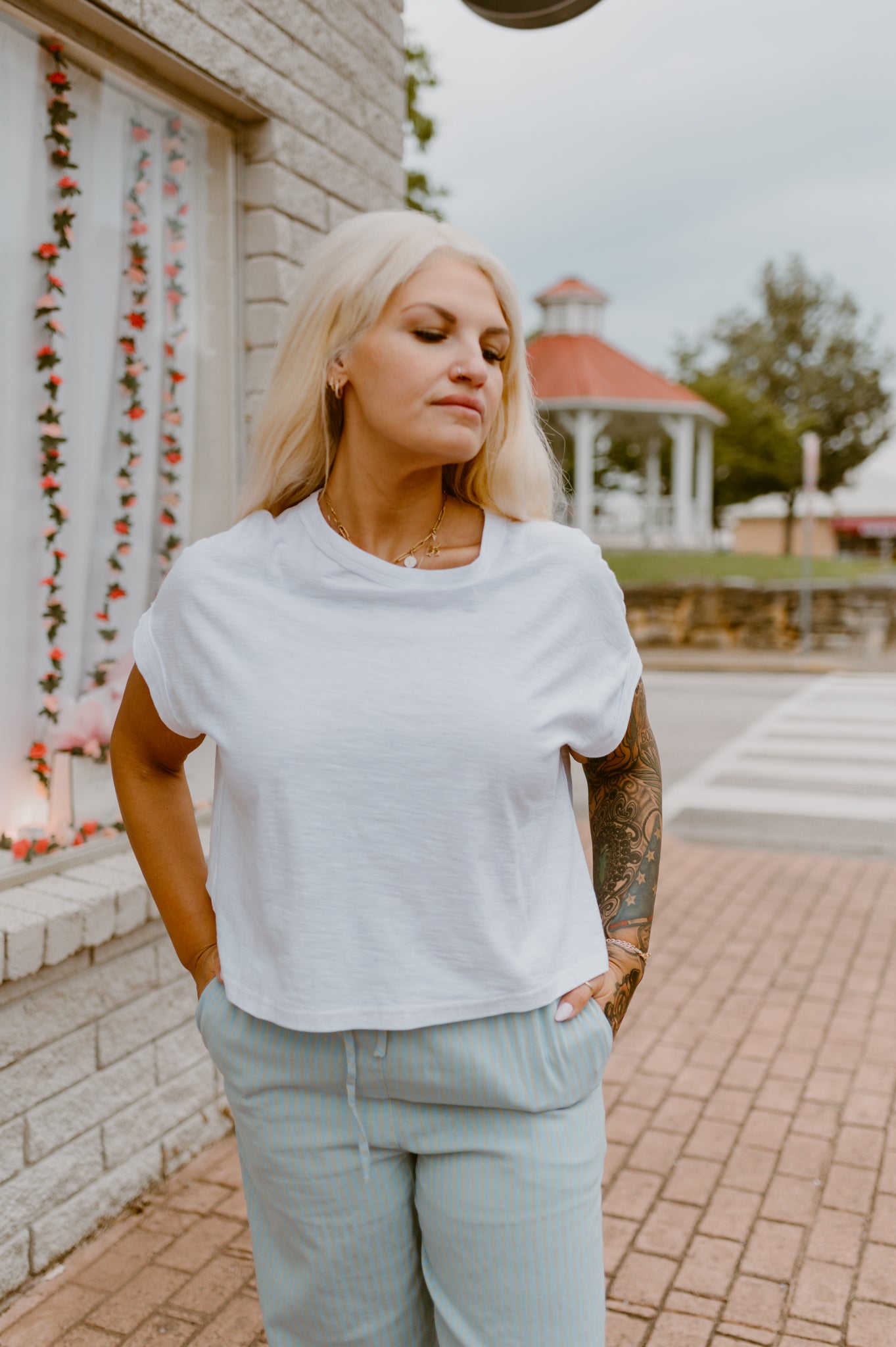 Cotton Slub Tee | White