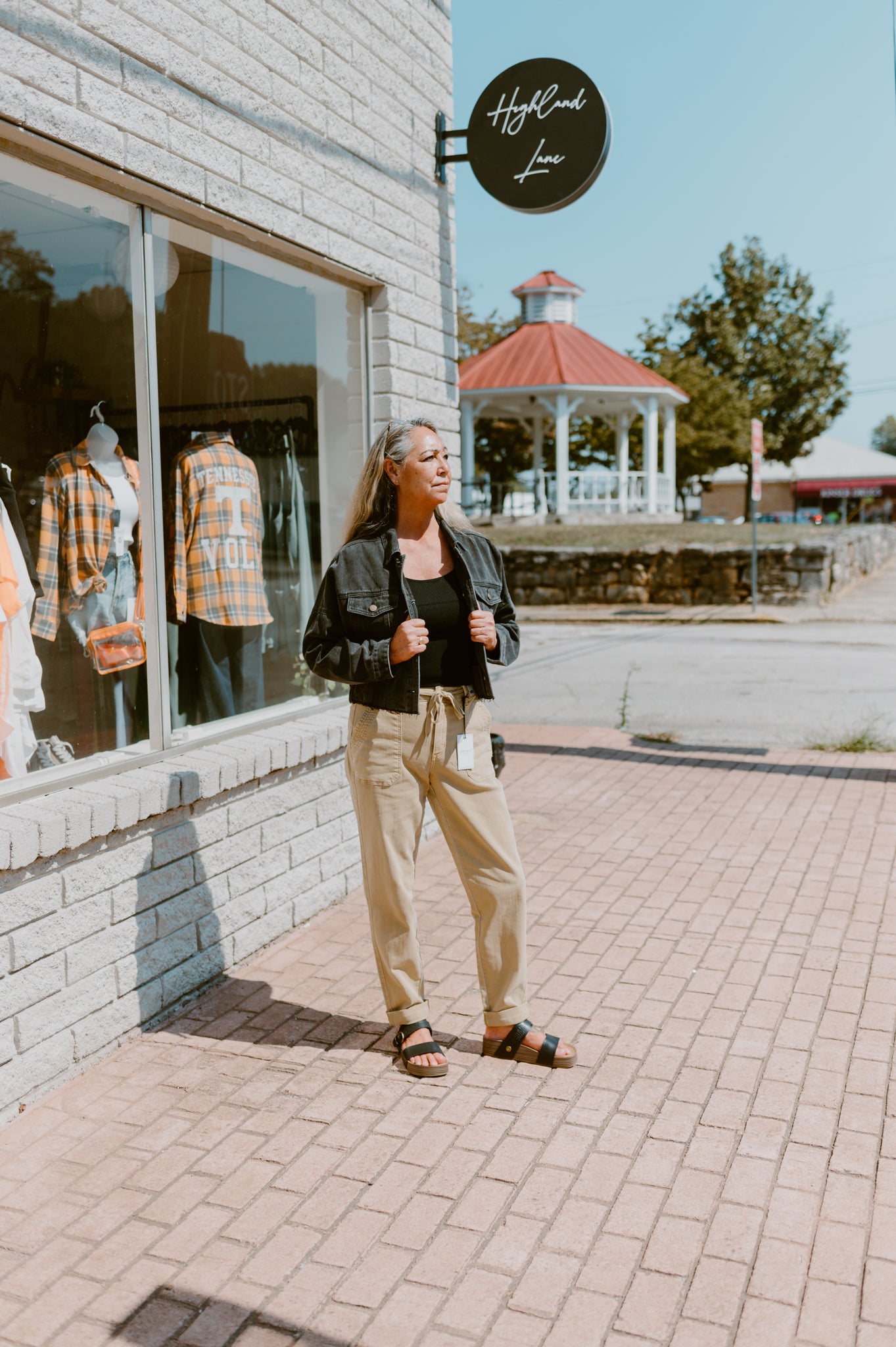 Black Ribbed Hem Denim Jacket