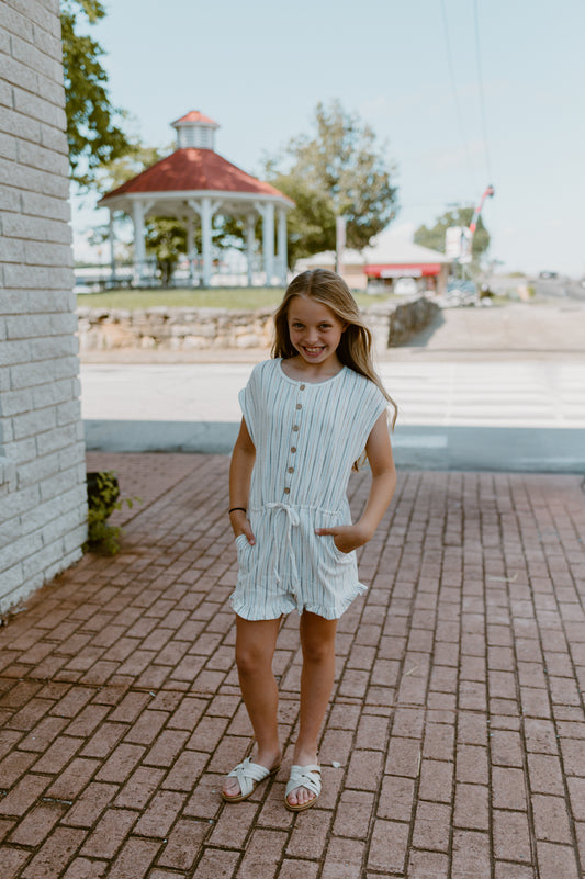 HL Girls: Multi Colored Shorts Romper