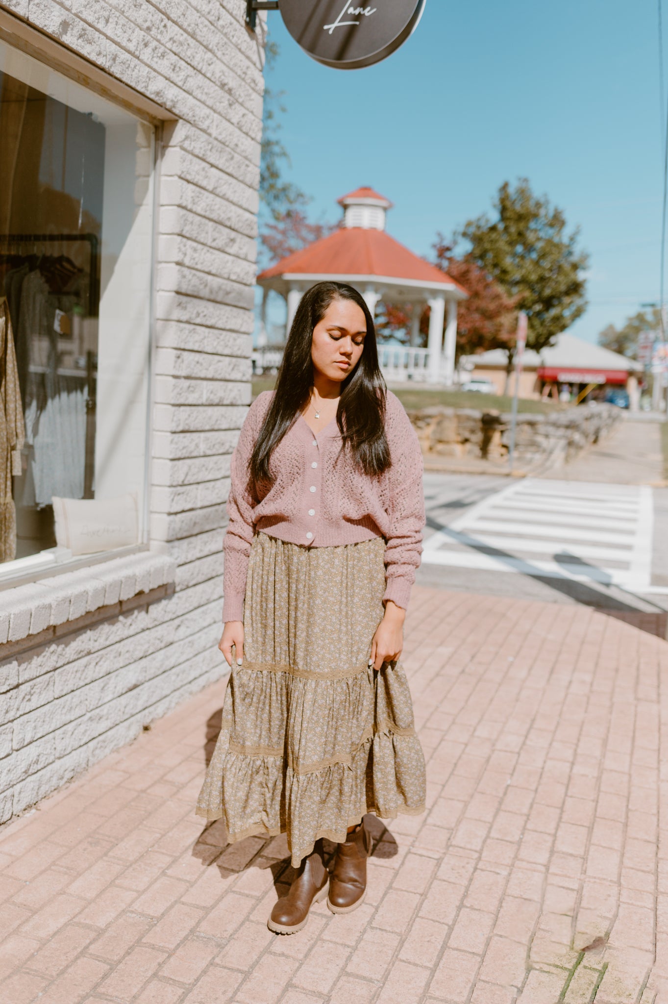 Delicate Lace Pattern Cardigan| Lilac