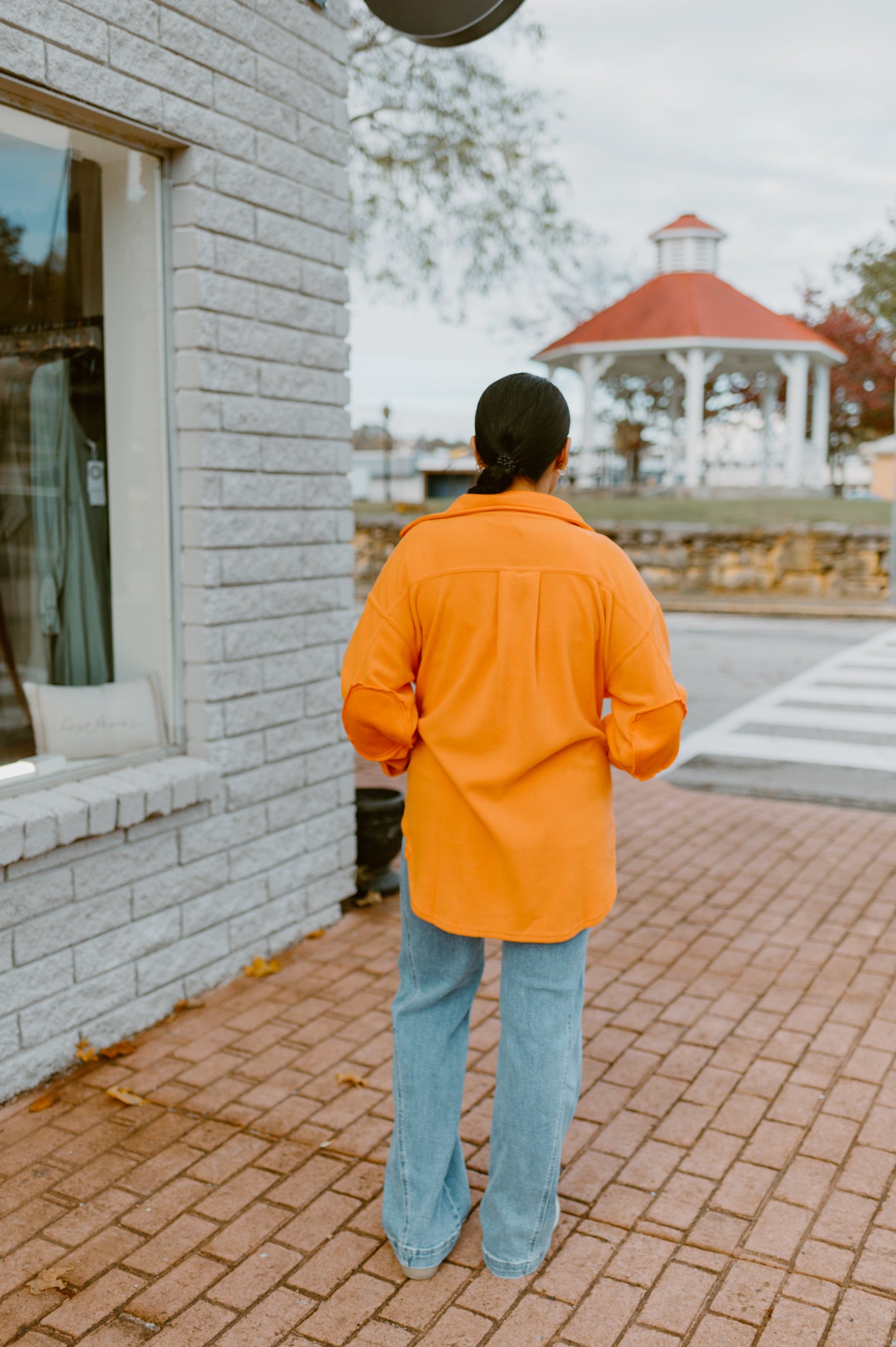 The Morgan Orange Shacket