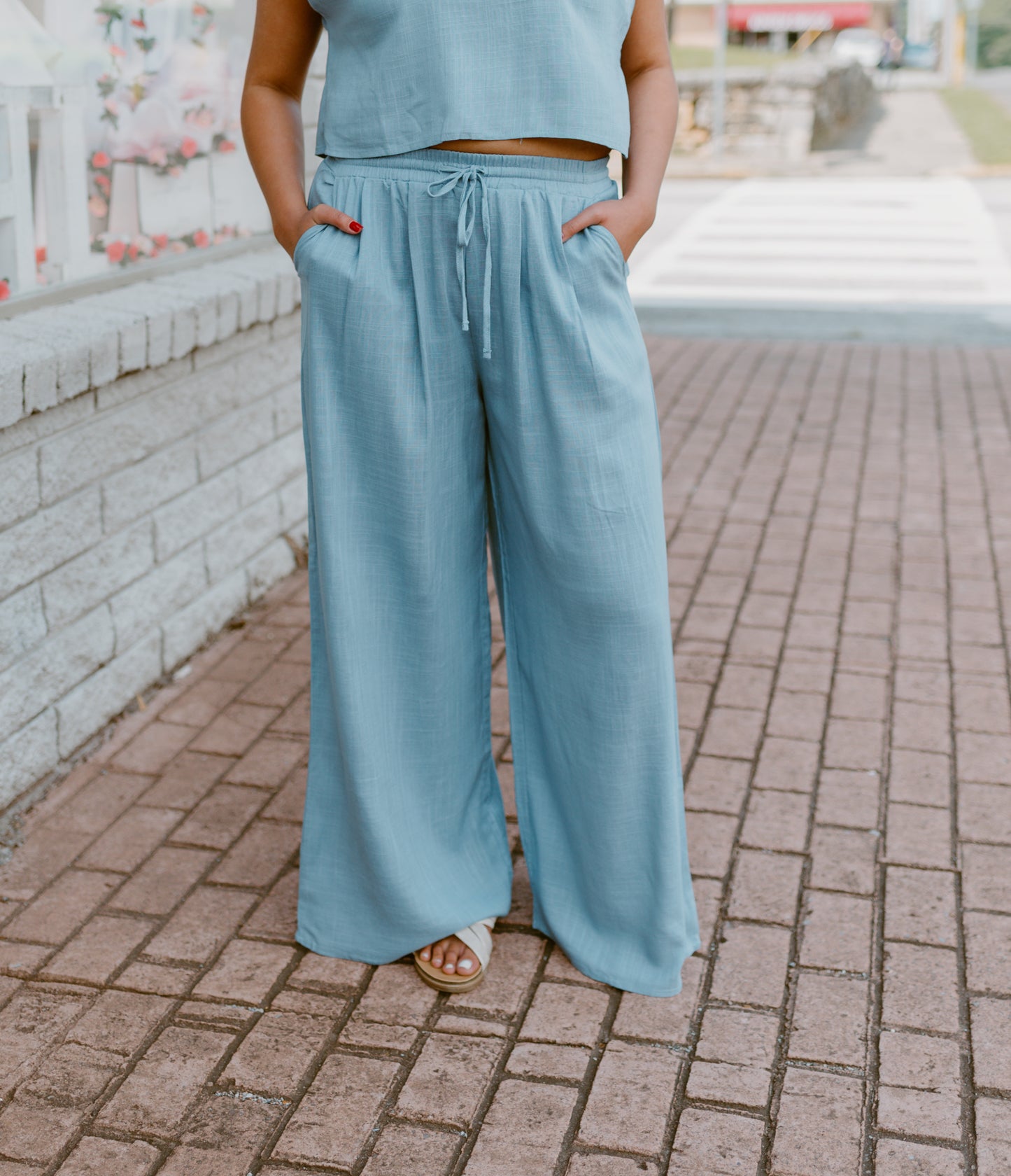 Beach Walk Chambray Set