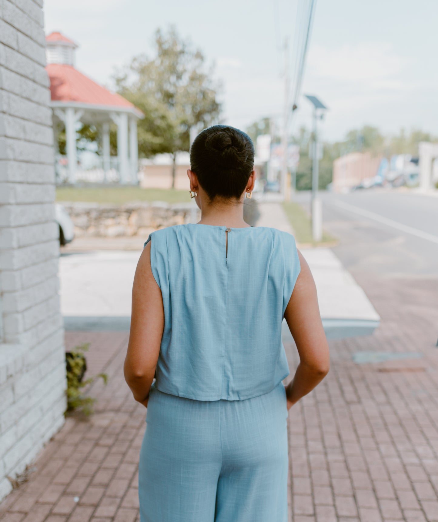 Beach Walk Chambray Set