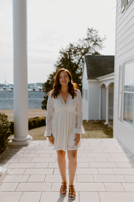 Ivory Lace Mommy & Me Dress - Women: Women's Medium