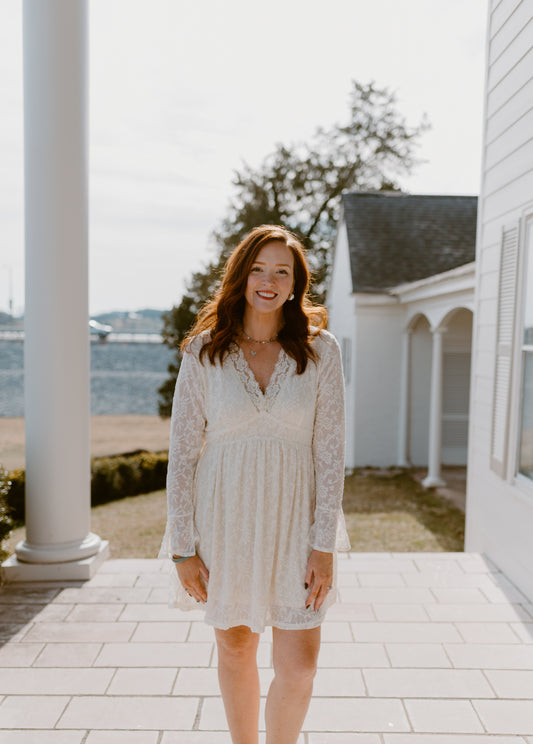 Ivory Lace Mommy & Me Dress - Women: Women's Small